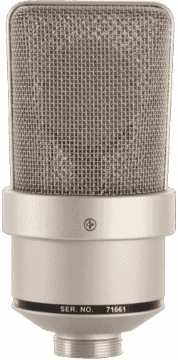 Un microfono Neumann da studio